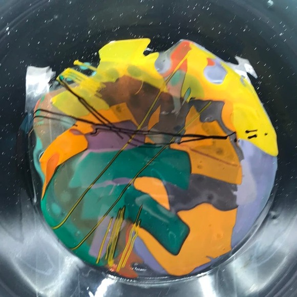 Vintage Amy Roberts Hand Blown Green Opalecent Bowl Pilchuck Glass 1981 Signed - Picture 2 of 12